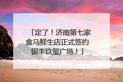 定了！济南第七家盒马鲜生店正式签约银丰玖玺广场！