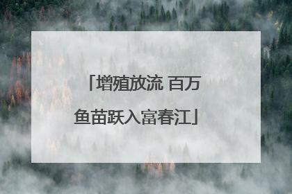 增殖放流 百万鱼苗跃入富春江