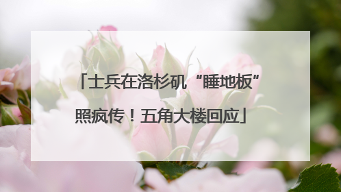 士兵在洛杉矶“睡地板”照疯传！五角大楼回应