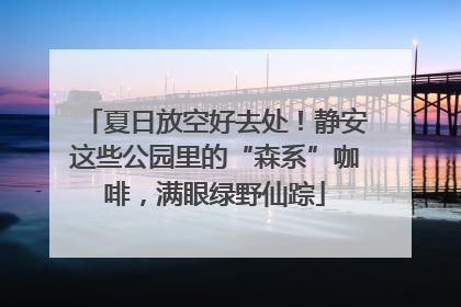 夏日放空好去处！静安这些公园里的“森系”咖啡，满眼绿野仙踪