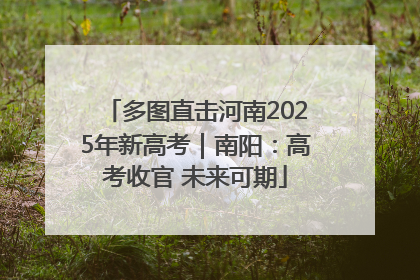 多图直击河南2025年新高考｜南阳：高考收官 未来可期