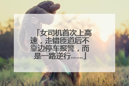 女司机首次上高速，走错匝道后不靠边停车报警，而是一路逆行……