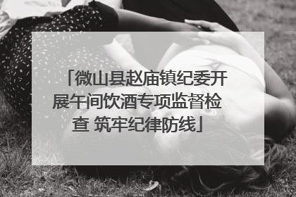 微山县赵庙镇纪委开展午间饮酒专项监督检查 筑牢纪律防线