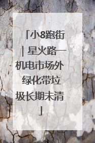小8跑街｜星火路一机电市场外 绿化带垃圾长期未清
