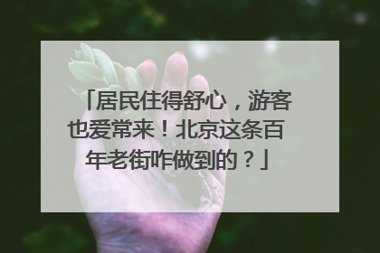 居民住得舒心，游客也爱常来！北京这条百年老街咋做到的？