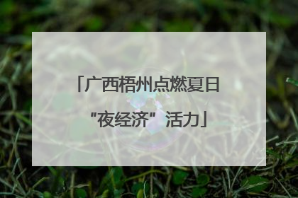 广西梧州点燃夏日“夜经济”活力