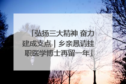 弘扬三大精神 奋力建成支点｜乡亲恳请挂职医学博士再留一年
