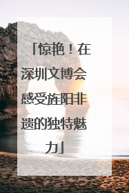 惊艳！在深圳文博会感受旌阳非遗的独特魅力