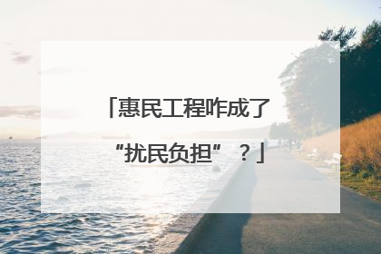 惠民工程咋成了“扰民负担”？