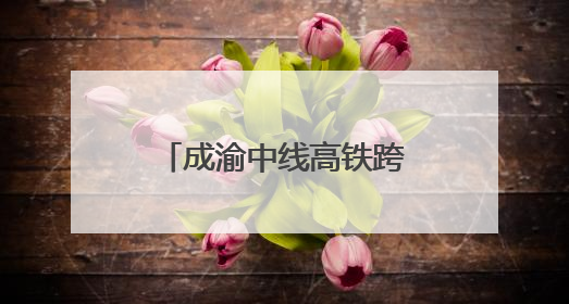 成渝中线高铁跨安岳大道特大桥连续梁今日合龙