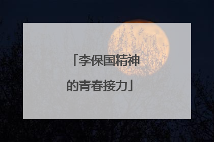 李保国精神的青春接力