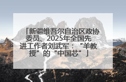新疆维吾尔自治区政协委员、2025年全国先进工作者刘武军：“羊教授”的“中国芯”