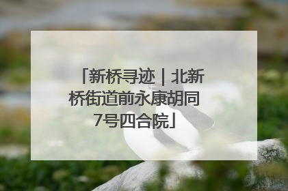 新桥寻迹｜北新桥街道前永康胡同7号四合院