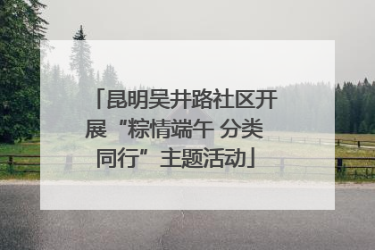 昆明吴井路社区开展“粽情端午 分类同行”主题活动