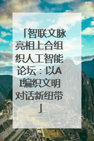 智联文脉亮相上合组织人工智能论坛：以AI编织文明对话新纽带