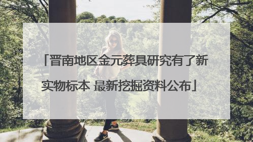 晋南地区金元葬具研究有了新实物标本 最新挖掘资料公布