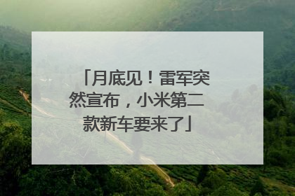 月底见!雷军突然宣布,小米第二款新车要来了