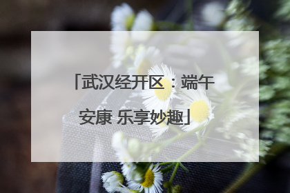 武汉经开区：端午安康 乐享妙趣