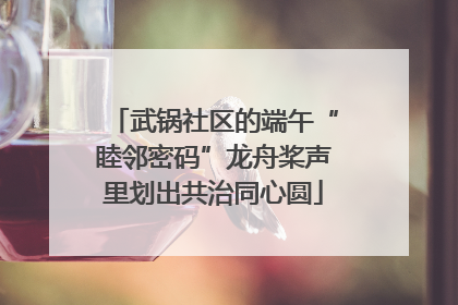 武锅社区的端午“睦邻密码”龙舟桨声里划出共治同心圆