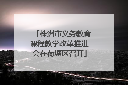 株洲市义务教育课程教学改革推进会在荷塘区召开