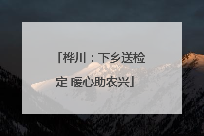 桦川：下乡送检定 暖心助农兴