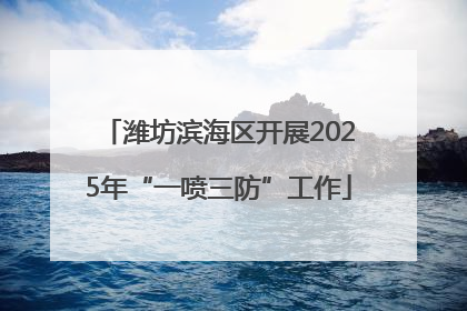 潍坊滨海区开展2025年“一喷三防”工作