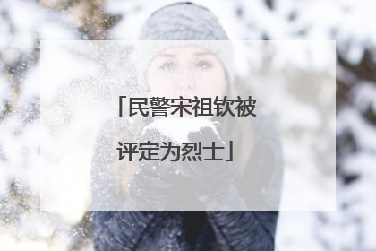 民警宋祖钦被评定为烈士