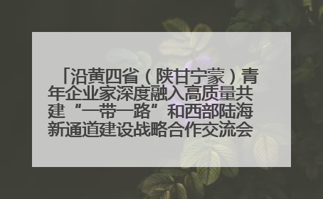 沿黄四省（陕甘宁蒙）青年企业家深度融入高质量共建“一带一路”和西部陆海新通道建设战略合作交流会在甘肃兰州召开