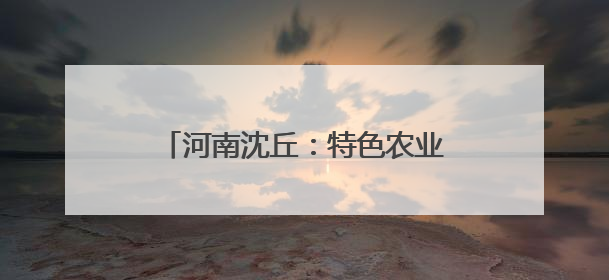 河南沈丘：特色农业绘就乡村振兴新图景