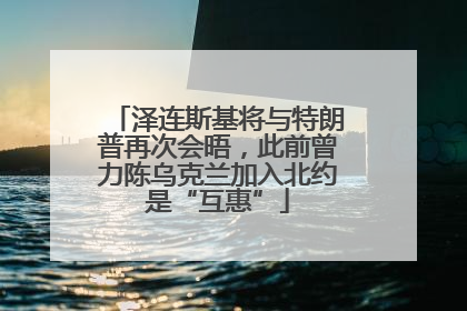 泽连斯基将与特朗普再次会晤，此前曾力陈乌克兰加入北约是“互惠”
