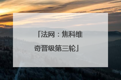 法网：焦科维奇晋级第三轮
