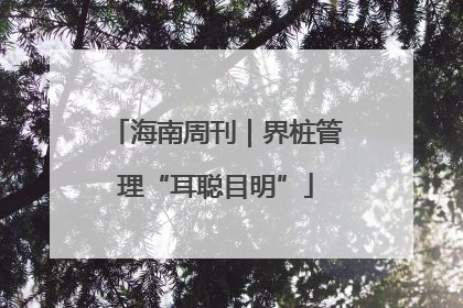 海南周刊｜界桩管理“耳聪目明”