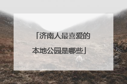 济南人最喜爱的本地公园是哪些