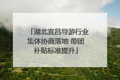 湖北宜昌导游行业集体协商落地 带团补贴标准提升