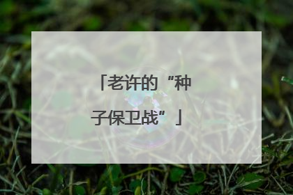 老许的“种子保卫战”