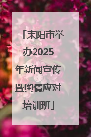 耒阳市举办2025年新闻宣传暨舆情应对培训班