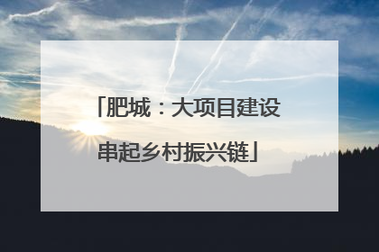 肥城：大项目建设串起乡村振兴链