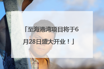 至海港湾项目将于6月28日盛大开业！