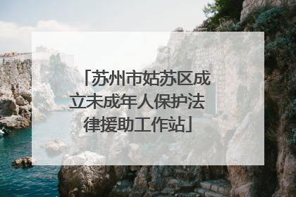 苏州市姑苏区成立未成年人保护法律援助工作站