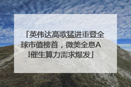 英伟达高歌猛进重登全球市值榜首，微美全息AI催生算力需求爆发