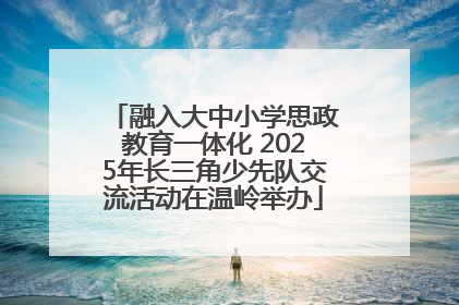 融入大中小学思政教育一体化 2025年长三角少先队交流活动在温岭举办