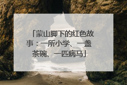蒙山脚下的红色故事：一所小学、一盏茶碗、一匹病马
