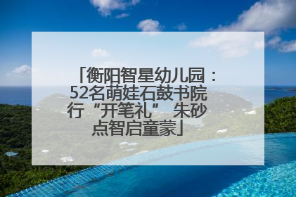 衡阳智星幼儿园：52名萌娃石鼓书院行“开笔礼” 朱砂点智启童蒙