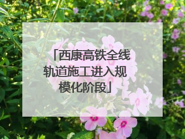 西康高铁全线轨道施工进入规模化阶段