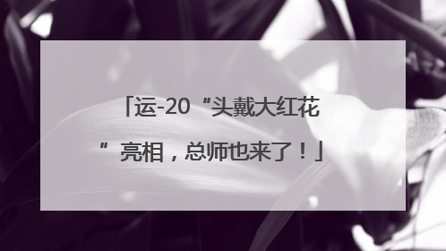 运-20“头戴大红花”亮相，总师也来了！