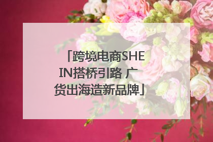 跨境电商SHEIN搭桥引路 广货出海造新品牌