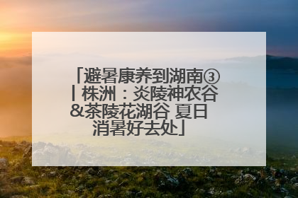 避暑康养到湖南③丨株洲：炎陵神农谷&茶陵花湖谷 夏日消暑好去处