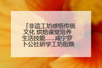 非遗工坊感悟传统文化 烘焙课堂培养生活技能……咸宁萝卜公社研学工坊街焕新迎“双节”