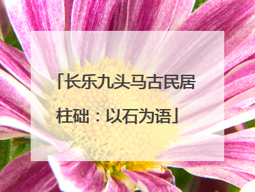 长乐九头马古民居柱础：以石为语