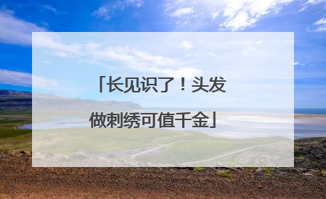 长见识了！头发做刺绣可值千金